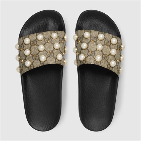 gucci pearl slides outfit|Gucci slides nordstrom.